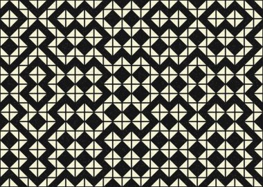 Soyut geometrik desen, üretken hesaplama sanatı 