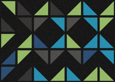 Soyut Geometrik Desen üretken hesaplama sanatı çizimi