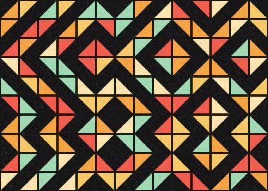 Soyut geometrik desen, üretken hesaplama sanatı 