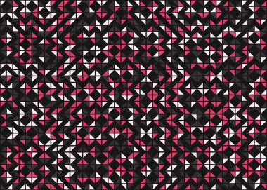 Soyut geometrik desen, üretken hesaplama sanatı 