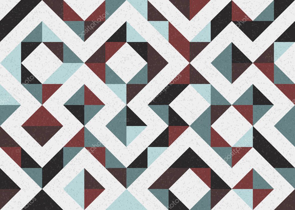 Abstract geometric pattern, generative computational art 