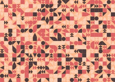 Soyut geometrik desen, üretken hesaplama çizimi