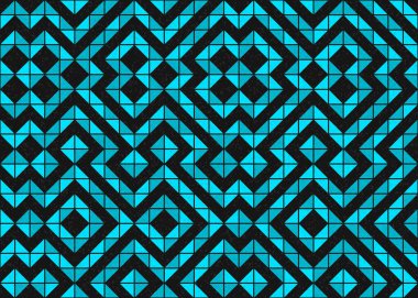 Soyut Geometrik Desen üretken hesaplama sanatı çizimi 