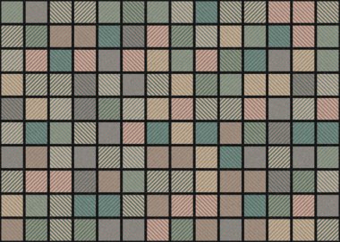 Soyut Geometrik Desen üretken hesaplama sanatı çizimi 