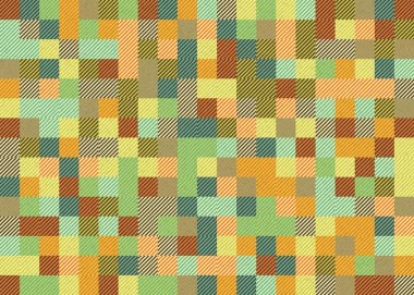 Soyut Geometrik Desen üretken hesaplama sanatı çizimi