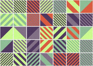 Soyut geometrik desen, üretken hesaplama çizimi