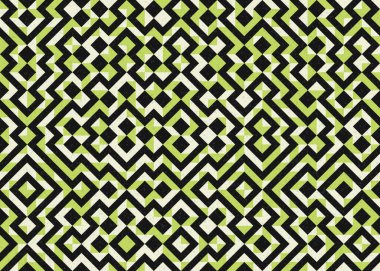 Soyut Geometrik Desen üretken hesaplama sanatı çizimi