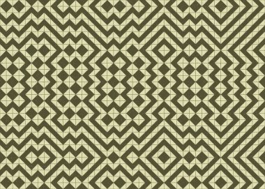 Soyut geometrik desen, üretken hesaplama sanatı 