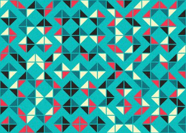 Soyut geometrik desen, üretken hesaplama sanatı 