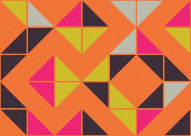 Soyut geometrik desen, üretken hesaplama sanatı 