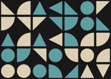 Soyut geometrik desen, üretken hesaplama sanatı 