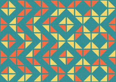 Soyut geometrik desen, üretken hesaplama çizimi