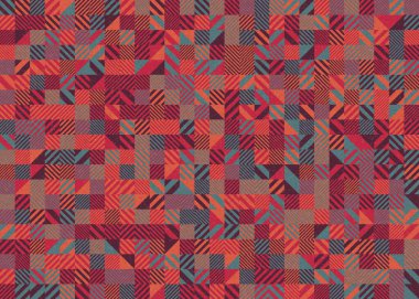 Soyut geometrik desen, üretken hesaplama sanatı 