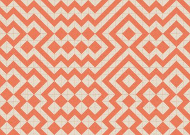 Soyut Geometrik Desen üretken hesaplama sanatı çizimi