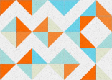 Soyut geometrik desen, üretken hesaplama sanatı 