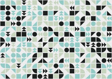 Soyut geometrik desen, üretken hesaplama çizimi