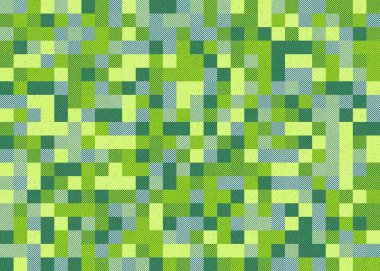 Soyut Geometrik Desen üretken hesaplama sanatı çizimi