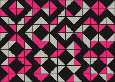 Soyut geometrik desen, üretken hesaplama sanatı 