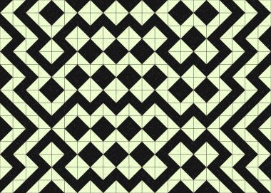 Soyut geometrik desen, üretken hesaplama sanatı 