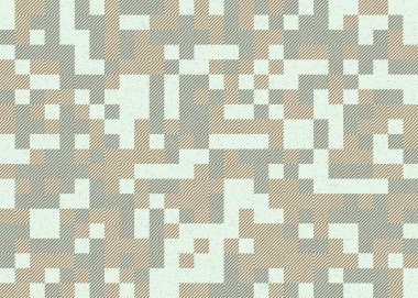 Soyut geometrik desen, üretken hesaplama sanatı 