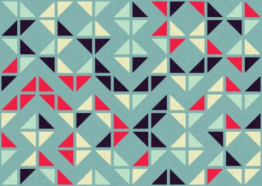 Soyut Geometrik Desen üretken hesaplama sanatı çizimi