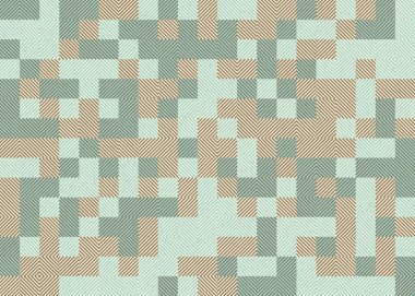 Soyut Geometrik Desen üretken hesaplama sanatı çizimi