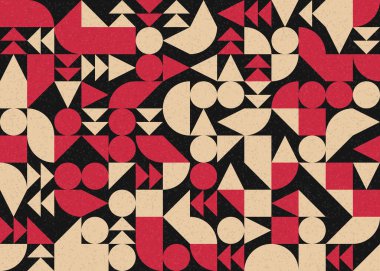 Soyut Geometrik Desen üretken hesaplama sanatı çizimi