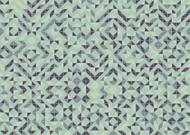 Soyut Geometrik Desen üretken hesaplama sanatı çizimi