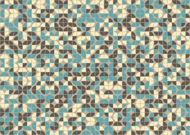 Soyut geometrik desen, üretken hesaplama sanatı 