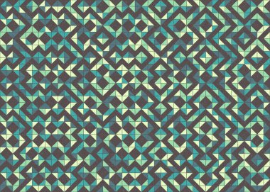 Soyut Geometrik Desen üretken hesaplama sanatı çizimi