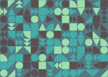 Soyut geometrik desen, üretken hesaplama sanatı 