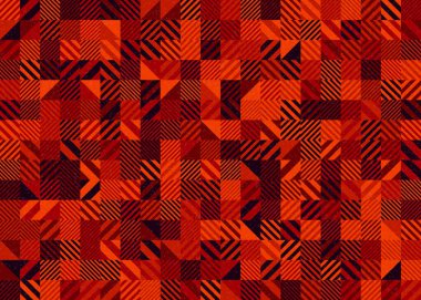 Soyut Geometrik Desen üretken hesaplama sanatı çizimi