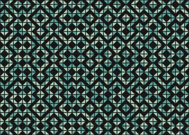 Soyut geometrik desen, üretken hesaplama sanatı 