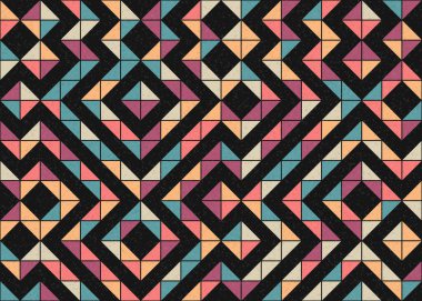 Soyut geometrik desen, üretken hesaplama sanatı 