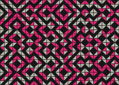 Soyut geometrik desen, üretken hesaplama çizimi