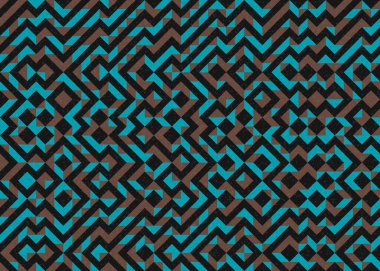 Soyut geometrik desen, üretken hesaplama sanatı 