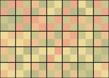 Soyut Geometrik Desen üretken hesaplama sanatı çizimi  