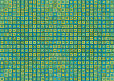 Soyut Geometrik Desen üretken hesaplama sanatı çizimi  