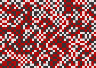 Soyut Geometrik Desen üretken hesaplama sanatı çizimi  