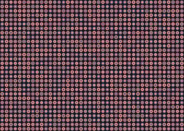 Soyut Geometrik Desen üretken hesaplama sanatı çizimi 