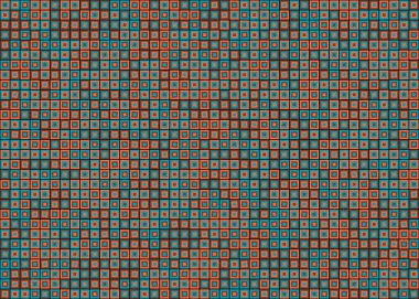 Soyut Geometrik Desen üretken hesaplama sanatı çizimi 