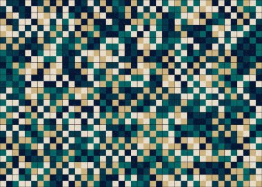 Soyut Geometrik Desen üretken hesaplama sanatı çizimi   