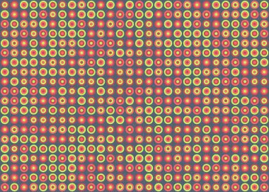 Soyut Geometrik Desen üretken hesaplama sanatı çizimi 