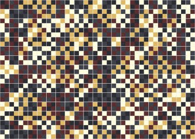 Soyut Geometrik Desen üretken hesaplama sanatı çizimi 