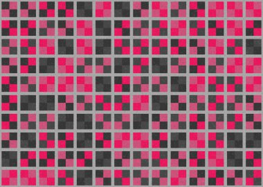 Soyut Geometrik Desen üretken hesaplama sanatı çizimi  
