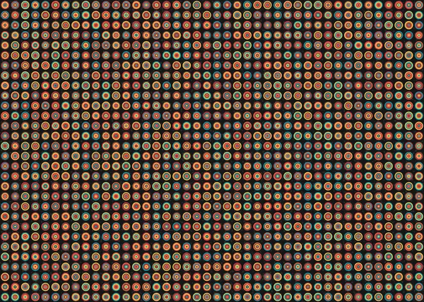 Abstract Geometric Pattern Generative Computational Art Vector Illustration — Vetor de Stock