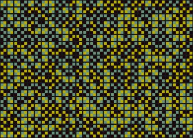 Soyut Geometrik Desen üretken hesaplama sanatı çizimi   