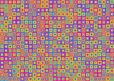 Soyut Geometrik Desen üretken hesaplama sanatı çizimi  