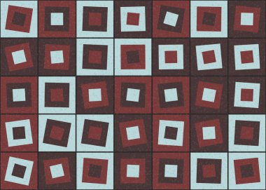 Soyut Geometrik Desen üretken hesaplama sanatı çizimi  