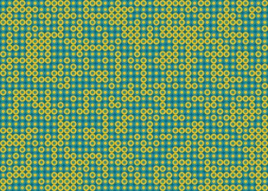 Soyut Geometrik Desen üretken hesaplama sanatı çizimi 